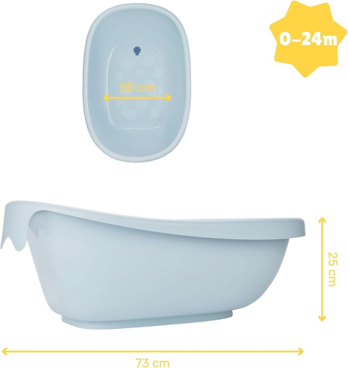 Whale Baby & Toddler Bath Tub | Bathtub | Badabulle for Mamas & Papas LB - Bath Tubs