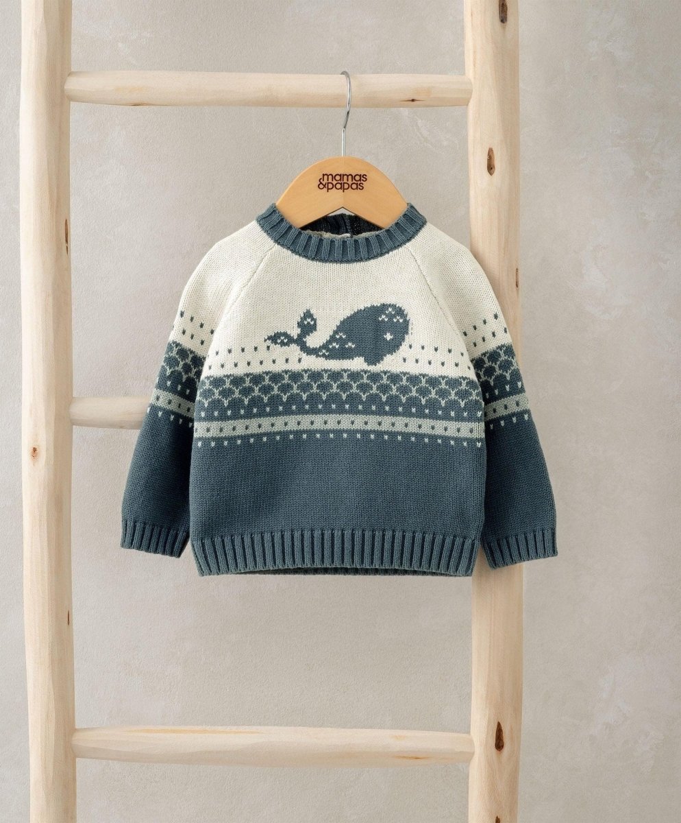 Whale Knitted Jumper | Pant | Mamas & Papas for Mamas & Papas LB - 6hr