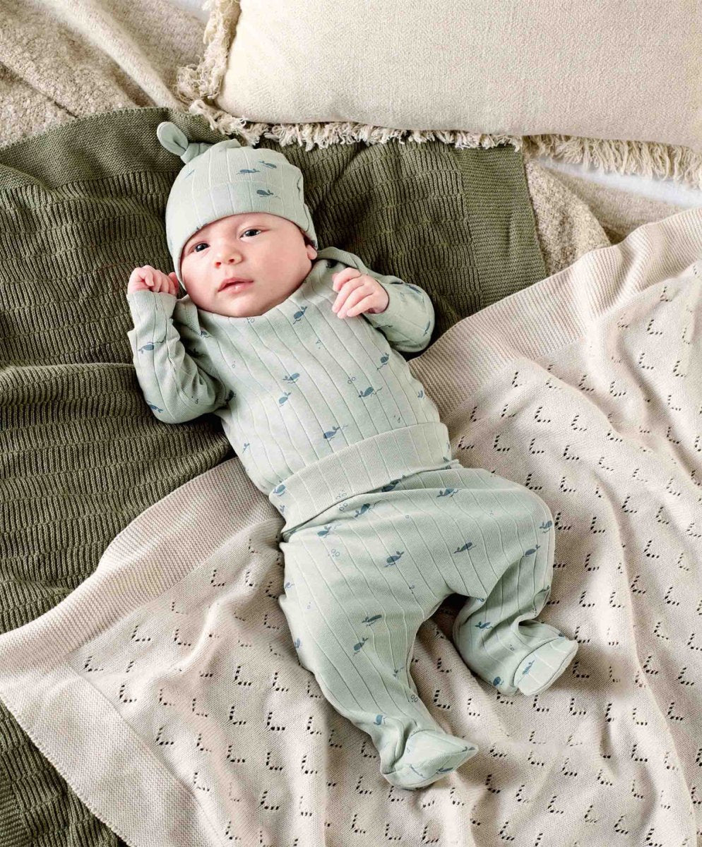 Whale Outfit Set (3 Piece) - Green | Set | Mamas & Papas for Mamas & Papas LB - 6hr