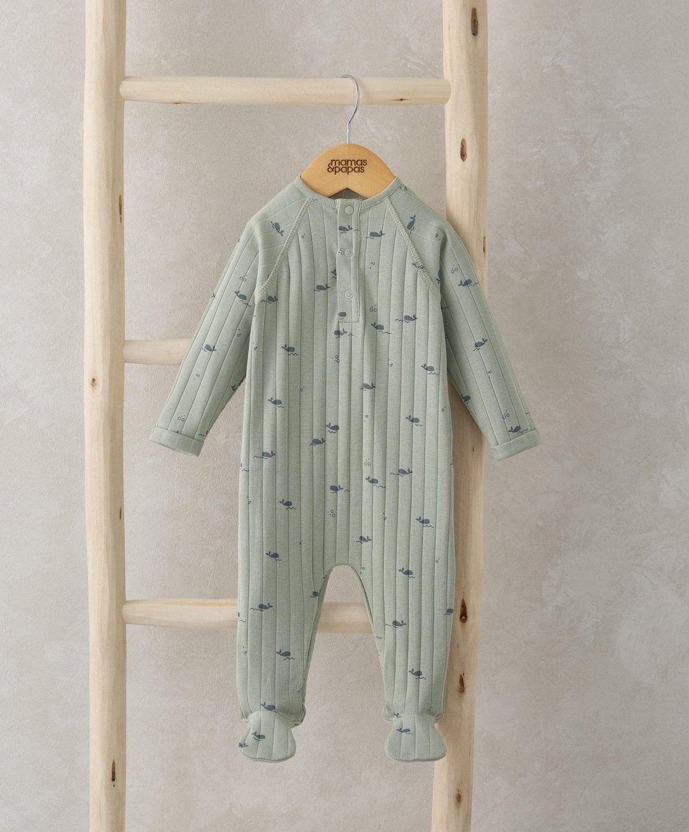 Whale Print All In One | Pant | Mamas & Papas for Mamas & Papas LB - 6hr