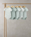 Whale Short Sleeve Bodysuits (Set of 5) | Bodysuit | Mamas & Papas for Mamas & Papas LB - 6hr