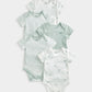 Whale Short Sleeve Bodysuits (Set of 5) | Bodysuit | Mamas & Papas for Mamas & Papas LB - 6hr