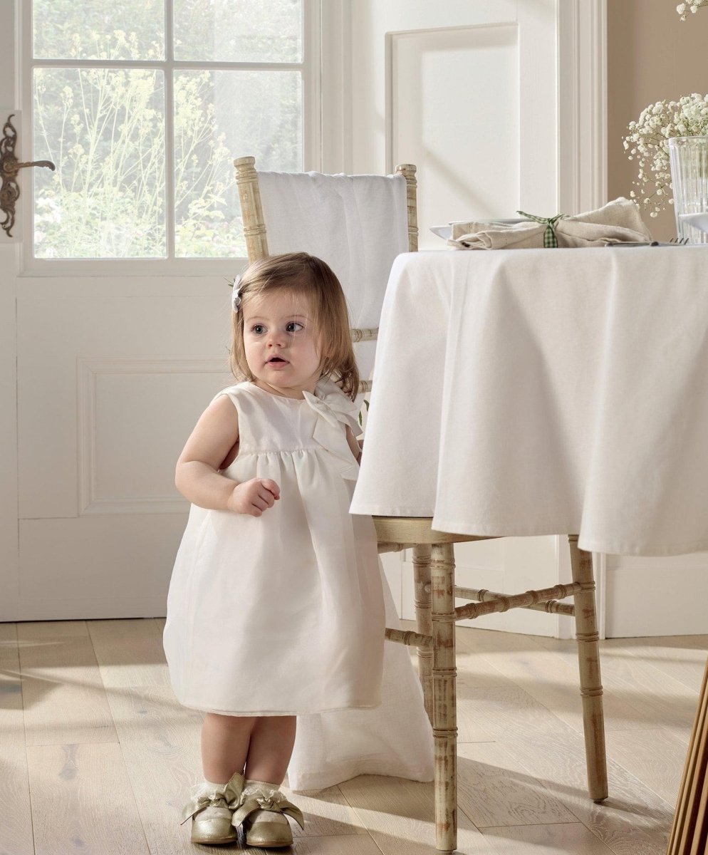 White Organza Bow Dress | Dress | Mamas & Papas for Mamas & Papas LB - 6hr
