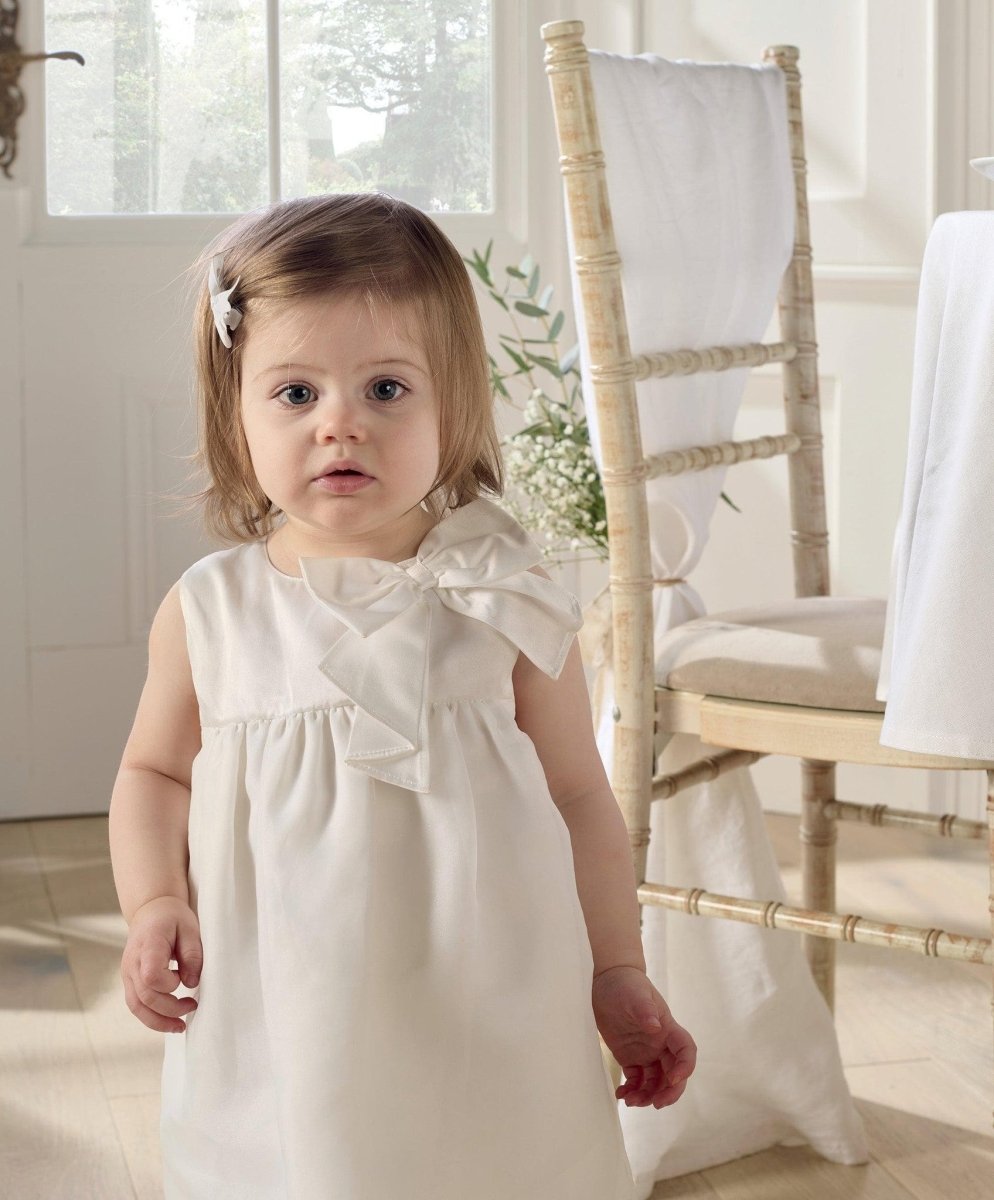 White Organza Bow Dress | Dress | Mamas & Papas for Mamas & Papas LB - 6hr