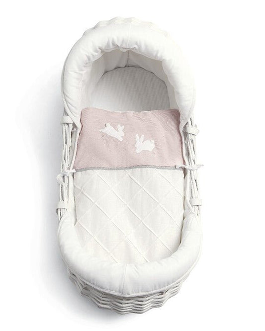 Wicker Moses Basket - Welcome To The World - Pink | Mose Basket | Mamas & Papas for Mamas & Papas LB - Cribs & Bassinets