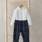 Woven Check Trousers & Bodysuit | Set | Mamas & Papas for Mamas & Papas LB - 6hr