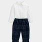Woven Check Trousers & Bodysuit | Set | Mamas & Papas for Mamas & Papas LB - 6hr