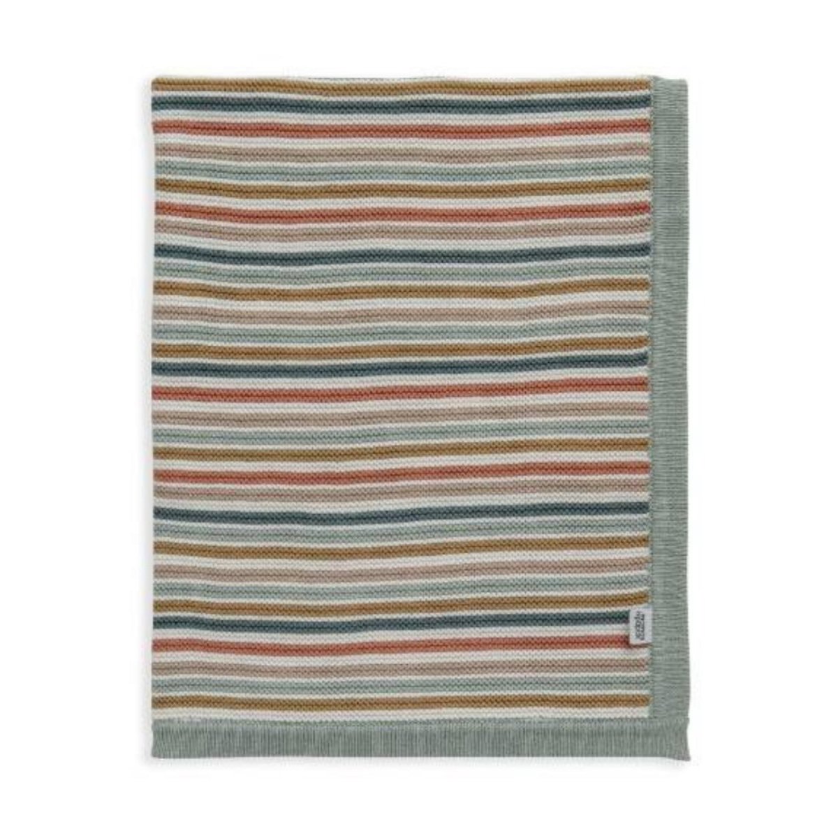 Woven Cotton Blanket with Colored Stripes | Blanket | Mamas & Papas for Mamas & Papas LB - 6hr