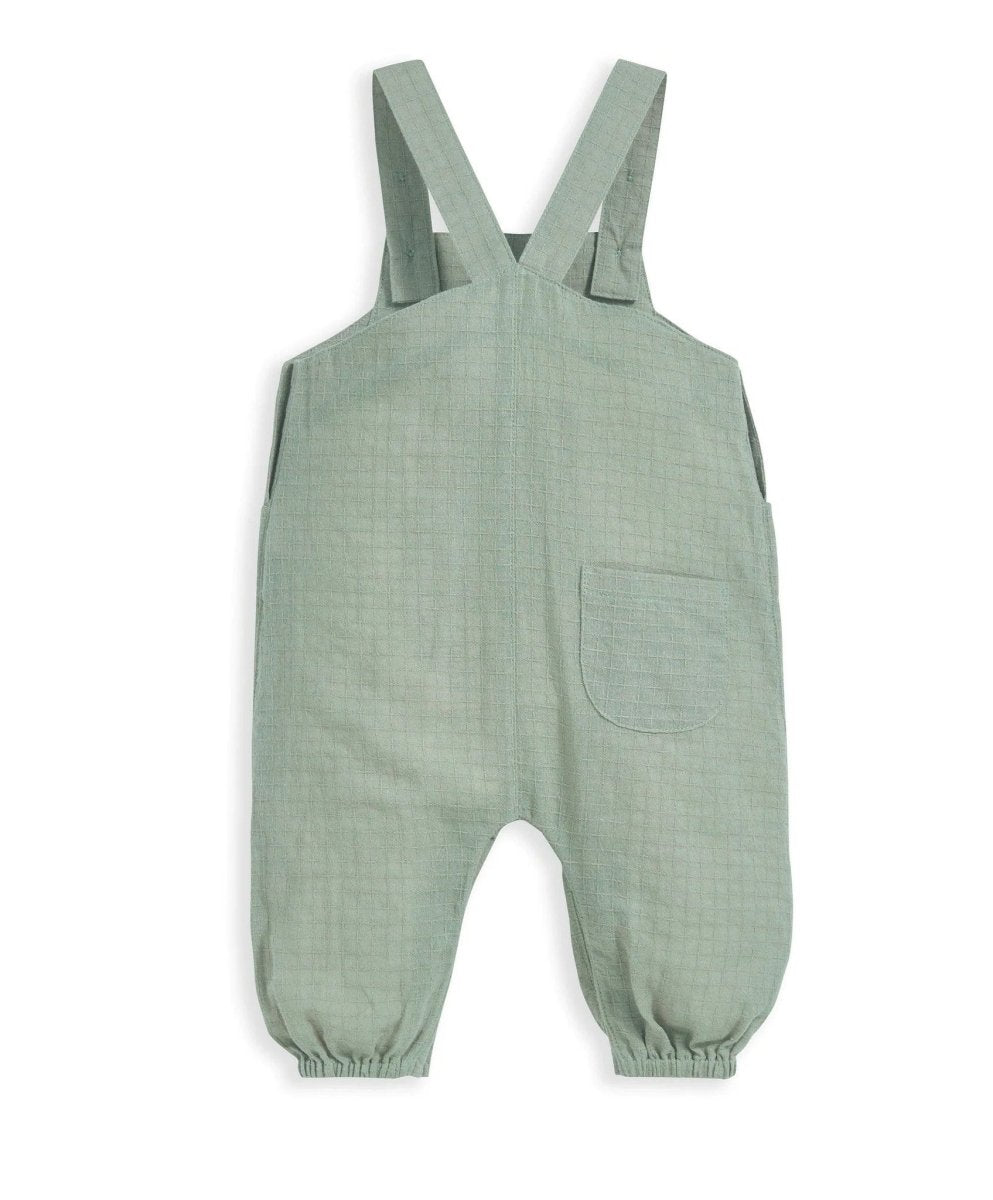 Woven Dungarees & Headband - Green | Dungaree | Mamas & Papas for Mamas & Papas LB - 6hr