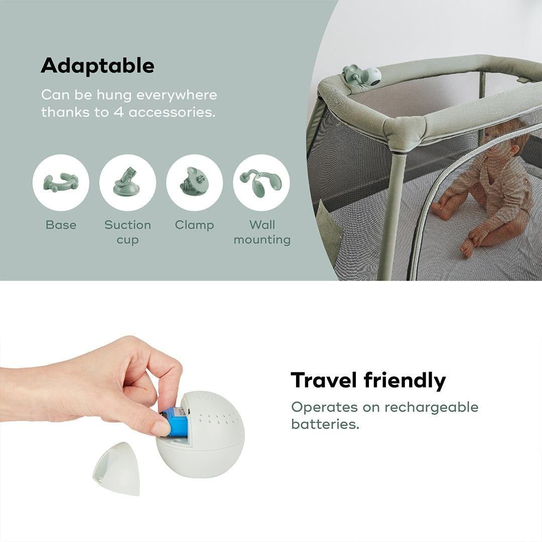 YOO Go Plus 5" HD Video Monitor - Green | Baby Monitor | Babymoov for Mamas & Papas LB - Baby Monitors