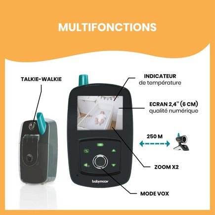 YOO Travel Baby Monitor | Baby Monitor | Babymoov for Mamas & Papas LB - Baby Monitors