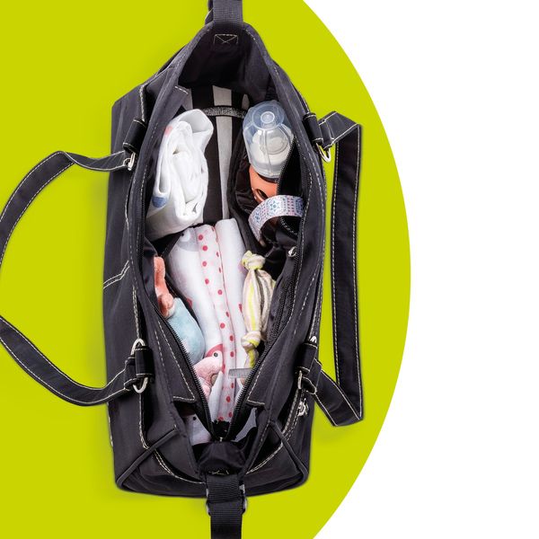 City Changing Bag Black | Diaper Bag | Hauck for Mamas & Papas LB - 6hr