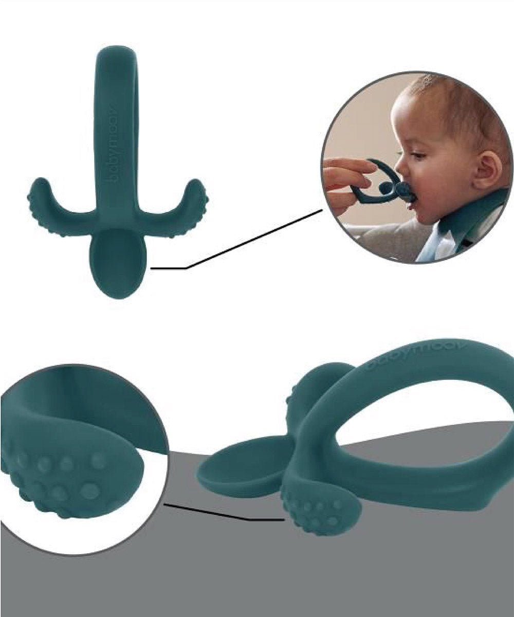 Silicone Bowl, Spoon & Bib Weaning 3pcs Set | Feeding Set | Babymoov for Mamas & Papas LB - 6hr