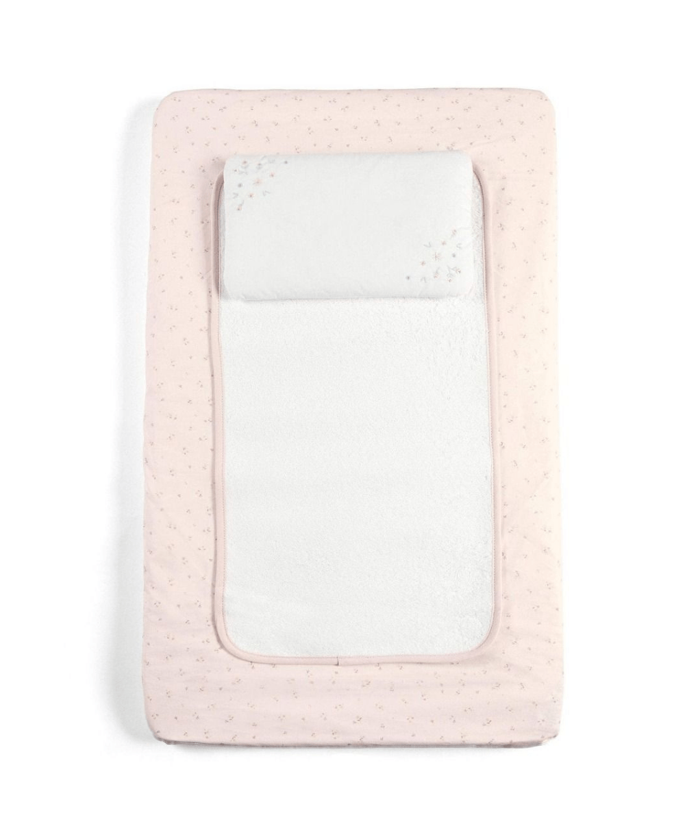 Welcome To The World Luxury Changing Mattress - Pink | Changing Mat | Mamas & Papas for Mamas & Papas LB - Baby Changing & Hygiene
